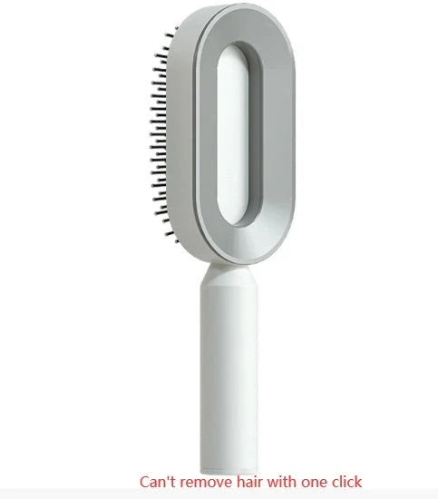 Self Cleaning Hair Brush For Women One-key Cleaning Hair Loss Airbag Massage Scalp Comb Anti-Static Hairbrush